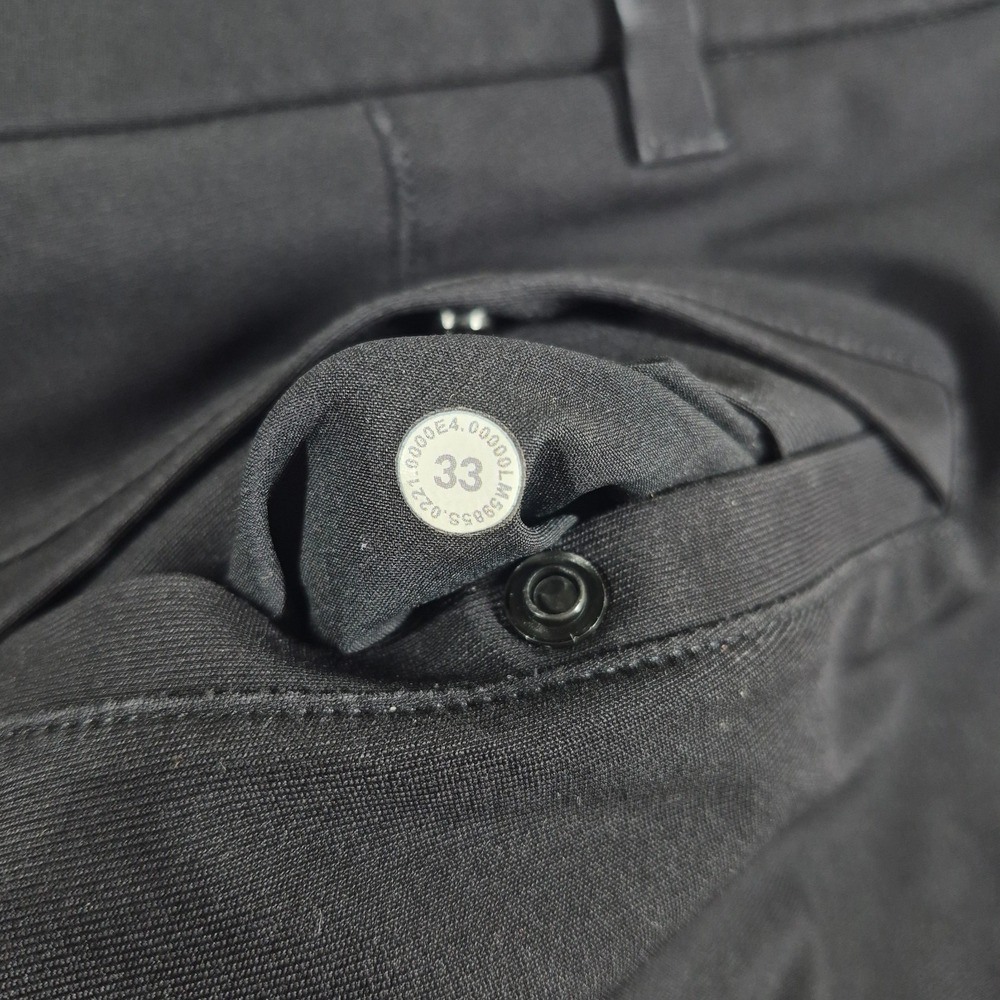 Lululemon Commission Pants Men's 33x31 Black Warpstreme Casual Classic LM5985S - Picture 8 of 9